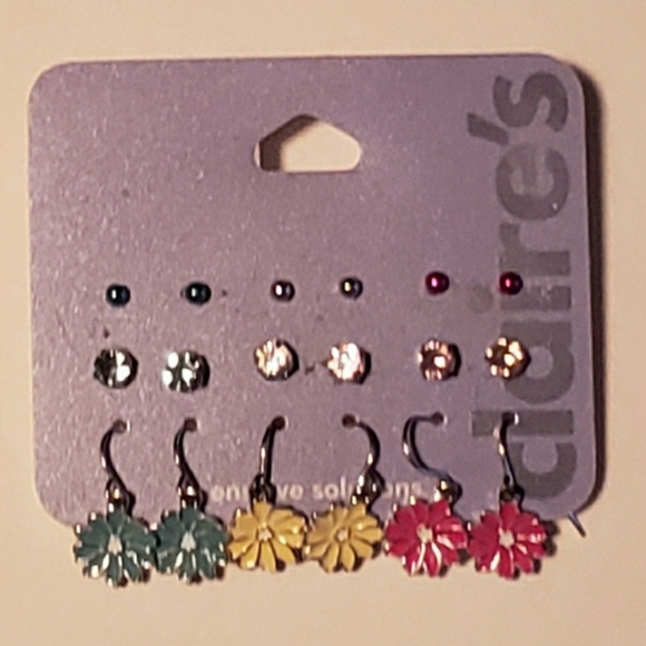 Colorful Floral Earrings Set NWT - Picture 1 of 1